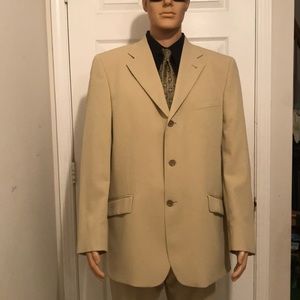 Italian Made Modern Fit Mens Suit 2 Piece Sz: 44R
